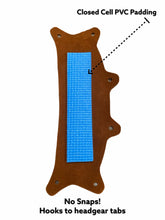 Load image into Gallery viewer, ChukBand™ Fas-Trac® III Headgear Wrap- BROW PAD ONLY - Padded Elk Leather - ChukStar Leather